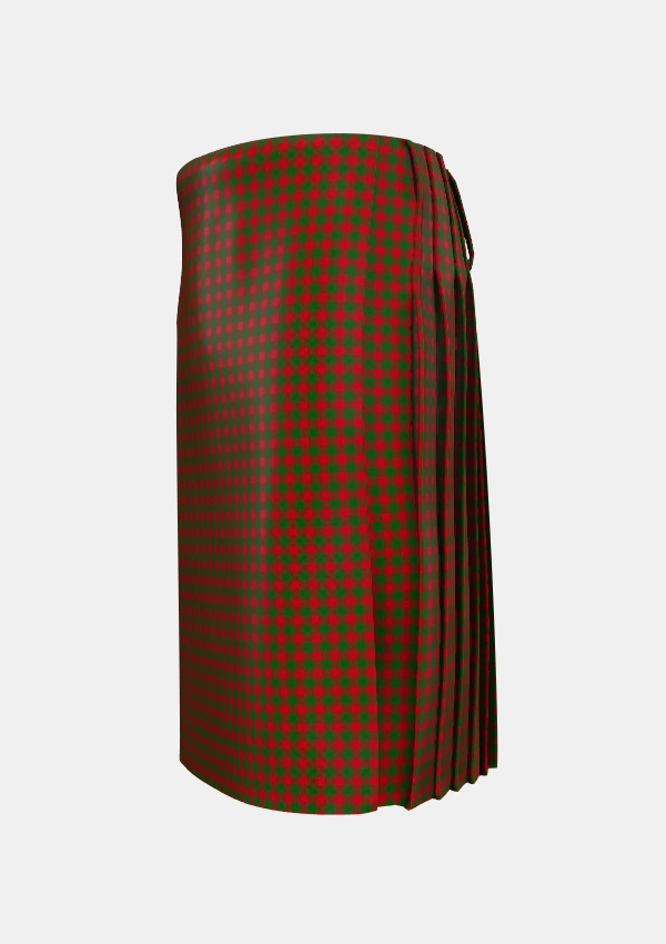 Traditional_Wilsons_No099_Tartan_5606_kilt_left_image_with_pleated_design_and_adjustable_buckles_for_men