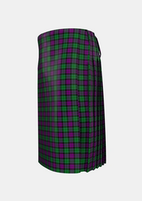Traditional_Wilsons_No150_Tartan_697_kilt_left_image_with_pleated_design_and_adjustable_buckles_for_men