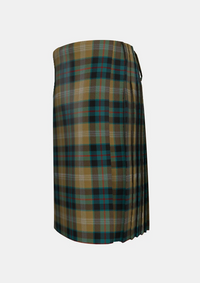 Traditional_Windsor_Tartan_kilt_4243_left_image_with_pleated_design_and_adjustable_buckles_for_men