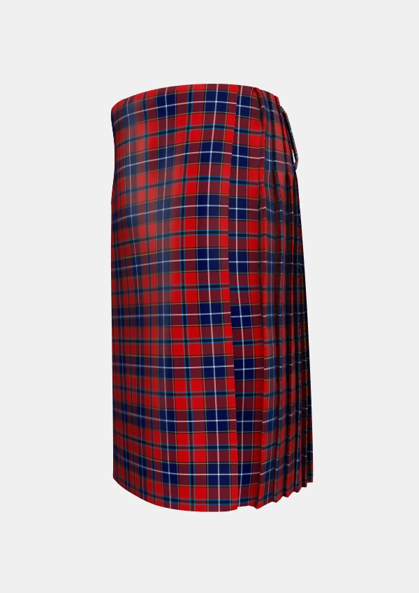 Traditional_Wishart_Dress_Tartan_2104_kilt_left_image_with_pleated_design_and_adjustable_buckles_for_men