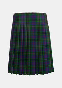 Traditional_Wood_Clan_Family_Tartan_6630_kilt_back_image_with_pleated_design_and_adjustable_buckles_for_men