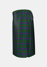 Traditional_Wood_Clan_Family_Tartan_6630_kilt_left_image_with_pleated_design_and_adjustable_buckles_for_men