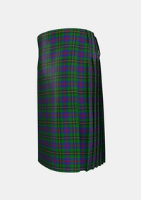 Traditional_Wood_Clan_Family_Tartan_6630_kilt_left_image_with_pleated_design_and_adjustable_buckles_for_men