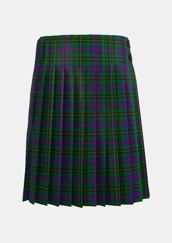 Traditional_Wood_Tartan_kilt_6630_back_image_with_pleated_design_and_adjustable_buckles_for_men