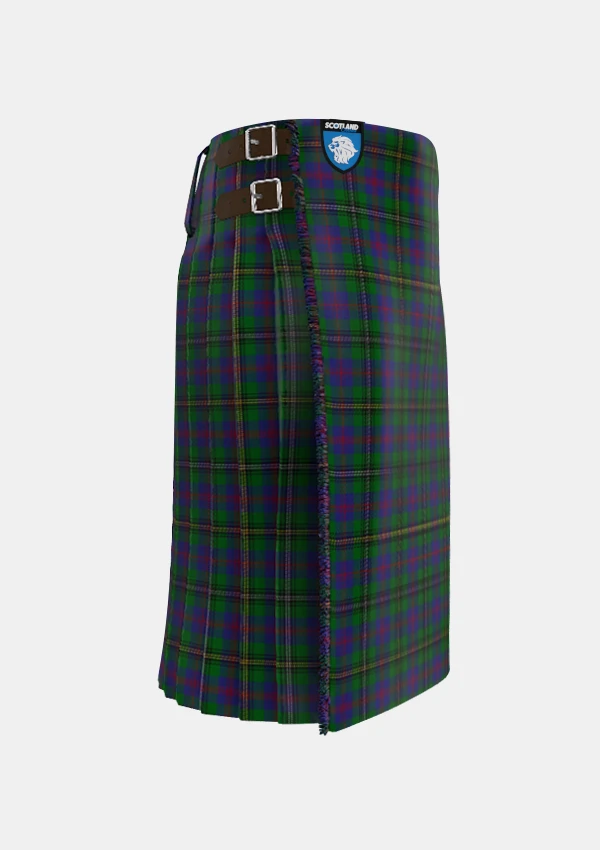 Traditional_Wood_Tartan_kilt_6630_right_image_with_pleated_design_and_adjustable_buckles_for_men