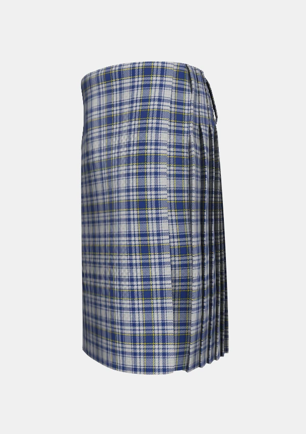 Traditional_Yorkshire_Tartan_kilt_3151_left_image_with_pleated_design_and_adjustable_buckles_for_men