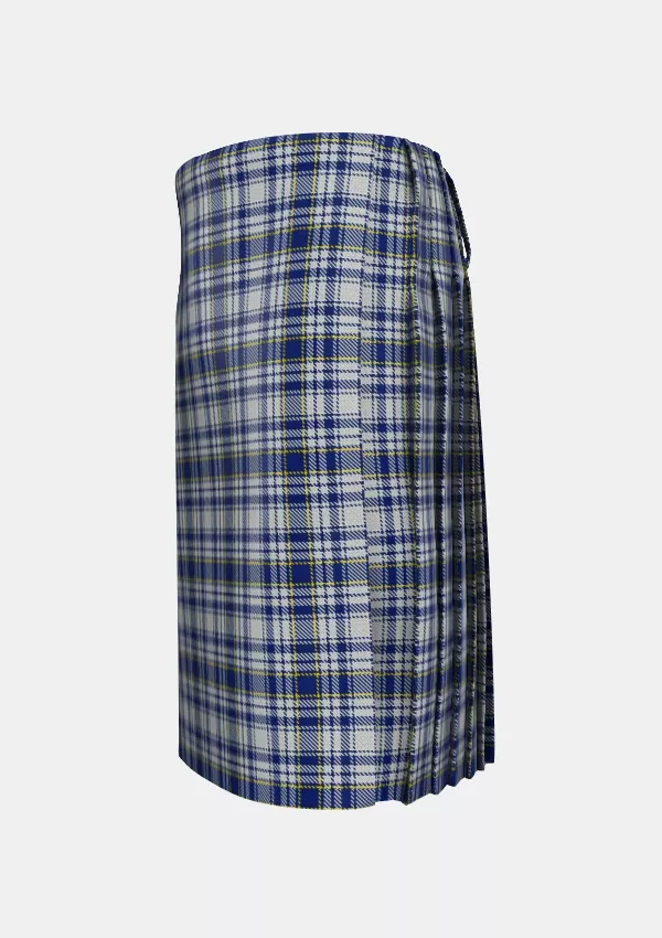 Traditional_Youkshor_National_Tartan_kilt_left_image_with_pleated_design_and_adjustable_buckles_for_men