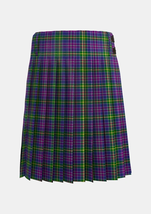 Traditional_Yule_Tartan_3896_kilt_back_image_with_pleated_design_and_adjustable_buckles_for_men