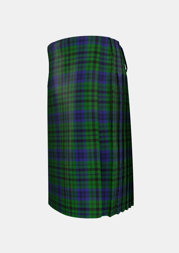 Traditional_bailey_tartan_kilt_left_image_with_pleated_design_and_adjustable_buckles_for_men