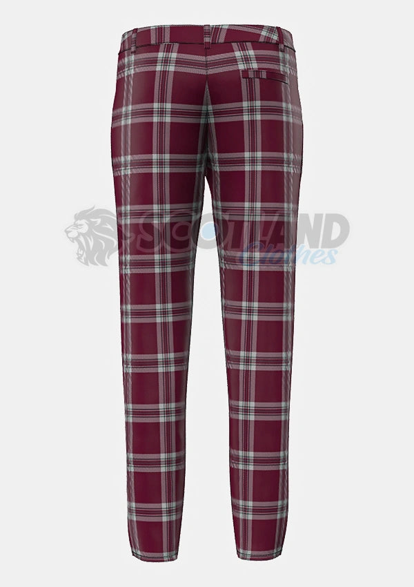 Tynecastle Park Tartan Trouser Back