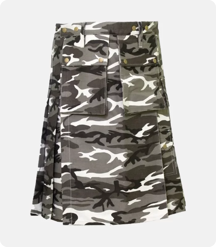 Urban Snow Camouflage Tactical Kilt