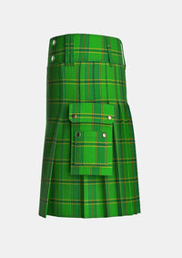 Utility_ASDA_Wal_Mart_Tartan_5919_kilt_left_image_with_pleated_design_and_adjustable_buckles_for_men