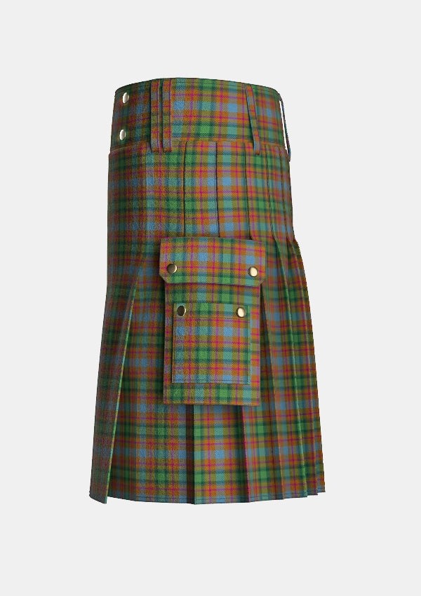 Utility_Aberdeenshire_Home_Colours_11267_kilt_left_image_with_pleated_design_and_adjustable_buckles_for_men
