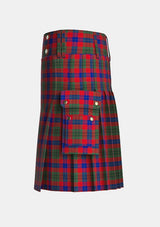 Utility_Abernethy_Tartan_10333_kilt_left_image_with_pleated_design_and_adjustable_buckles_for_men