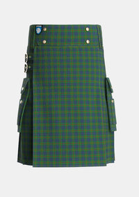 Utility_Aiton_Ayton_Tartan_328_kilt_front_image_with_pleated_design_and_adjustable_buckles_for_men