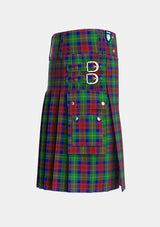 Utility_Akins_Clan_Personal_Tartan_2426_kilt_right_image_with_pleated_design_and_adjustable_buckles_for_men