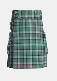 Utility_Alexander_of_Menstry_Hunting_Tartan_6715_kilt_front_image_with_pleated_design_and_adjustable_buckles_for_men