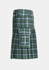 Utility_Alexander_of_Menstry_Hunting_Tartan_6715_kilt_left_image_with_pleated_design_and_adjustable_buckles_for_men
