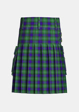 Utility_Alexander_tartan_5686_kilt_back_image_with_pleated_design_and_adjustable_buckles_for_men