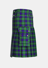 Utility_Alexander_tartan_5686_kilt_left_image_with_pleated_design_and_adjustable_buckles_for_men