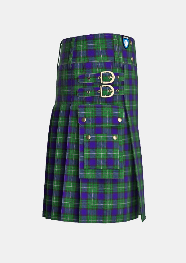 Utility_Alexander_tartan_5686_kilt_right_image_with_pleated_design_and_adjustable_buckles_for_men