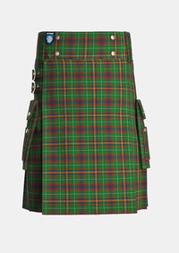 Utility_Allen_Northumbrian_Tartan_3208_kilt_front_image_with_pleated_design_and_adjustable_buckles_for_men