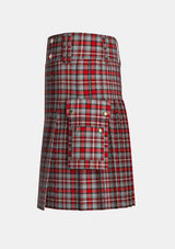 Utility_Alloway_Rose_tartan_11794_kilt_left_image_with_pleated_design_and_adjustable_buckles_for_men
