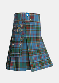 Utility_Anderson_Old_Makinlay_Tartan_1347_kilt_side_image_with_pleated_design_and_adjustable_buckles_for_men