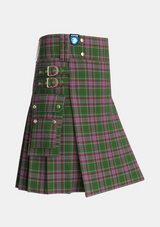 Utility_Anderson_of_Kinneddar_Hunting_Tartan_1396_kilt_side_image_with_pleated_design_and_adjustable_buckles_for_men