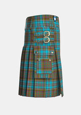 Utility_Anderson_tartan_kilt_right_image_with_pleated_design_and_adjustable_buckles_for_men