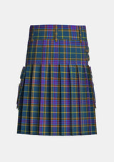 Utility_Arbuckle_John_Robertson_Tartan_12283_kilt_back_image_with_pleated_design_and_adjustable_buckles_for_men