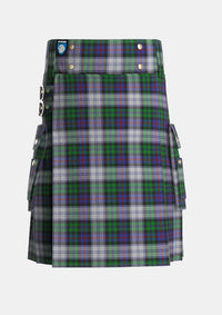 Utility_Argyle_Dress_Tartan_3602_kilt_front_image_with_pleated_design_and_adjustable_buckles_for_men