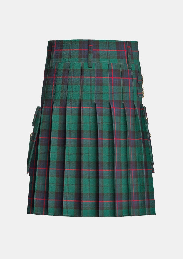 Utility_Armstrong_tartan_kilt_back_image_with_pleated_design_and_adjustable_buckles_for_men