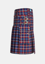 Utility_Auld_Alliance_Tartan_3155_kilt_right_image_with_pleated_design_and_adjustable_buckles_for_men