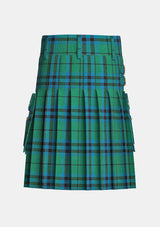 Utility_Austin_Ancient_Tartan_kilt_back_image_with_pleated_design_and_adjustable_buckles_for_men