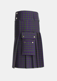 Utility_Austin_Wilsons_No137_Tartan_269_kilt_left_image_with_pleated_design_and_adjustable_buckles_for_men