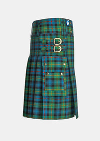 Utility_Baillie_tartan_278_kilt_right_image_with_pleated_design_and_adjustable_buckles_for_men