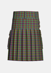 Utility_Bain_E_Tartan_15040_kilt_back_image_with_pleated_design_and_adjustable_buckles_for_men