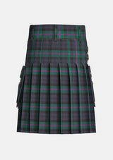 Utility_Baird_tartan_kilt_back_image_with_pleated_design_and_adjustable_buckles_for_men