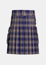 Utility_Baker_Tartan_613_kilt_back_image_with_pleated_design_and_adjustable_buckles_for_men