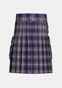 Utility_Baker_Tartan_613_kilt_back_image_with_pleated_design_and_adjustable_buckles_for_men