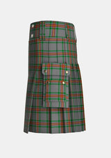 Utility_Ballantyne_Tartan_7563_kilt_left_image_with_pleated_design_and_adjustable_buckles_for_men