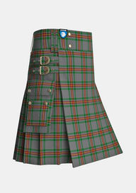 Utility_Ballantyne_Tartan_7563_kilt_side_image_with_pleated_design_and_adjustable_buckles_for_men