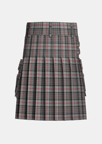 Utility_Balmoral_tartan_1300_kilt_back_image_with_pleated_design_and_adjustable_buckles_for_men