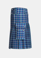 Utility_Bannockbane_Light_Blue_tartan_27_kilt_left_image_with_pleated_design_and_adjustable_buckles_for_men