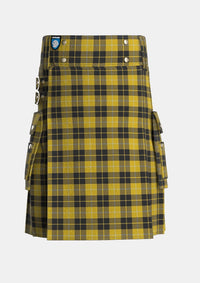 Utility_Barclay_Dress_Tartan_1879_kilt_front_image_with_pleated_design_and_adjustable_buckles_for_men