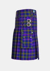 Utility_Barrett,_William_Stewart_Tartan_13843_kilt_right_image_with_pleated_design_and_adjustable_buckles_for_men