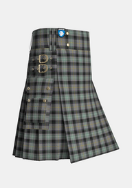 Utility_Beal_Richard_Family_Tartan_13513_kilt_side_image_with_pleated_design_and_adjustable_buckles_for_men