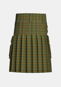 Utility_Beattie_Tartan_13259_kilt_back_image_with_pleated_design_and_adjustable_buckles_for_men