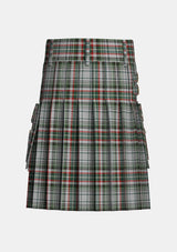 Utility_Beckett_Beaumont_Tartan_kilt_back_image_with_pleated_design_and_adjustable_buckles_for_men